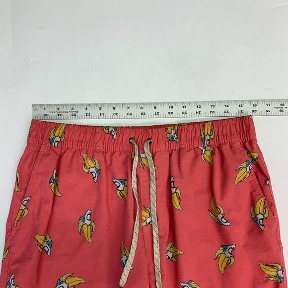 Public Access Men's Shark Banana Drawstring Elastic Waist Swim Trunks Size L - Picture 9 of 12
